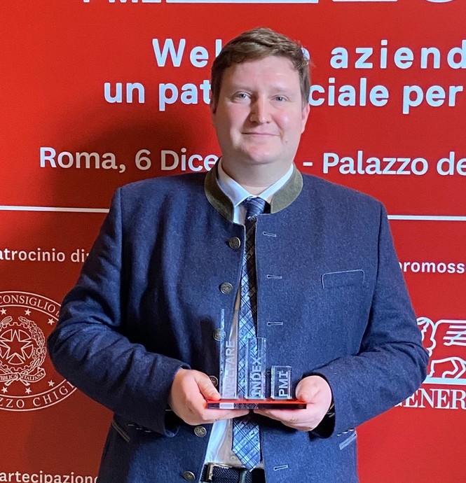 Riccardo Zanon premiato al Welfare Index PMI a Roma