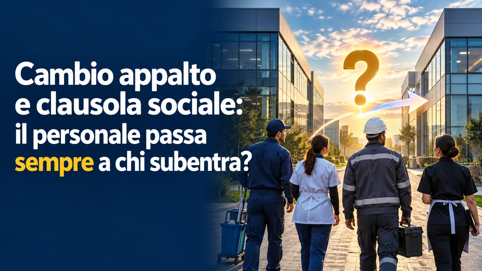 Cambio appalto e clausola sociale: il personale passa sempre a chi subentra?